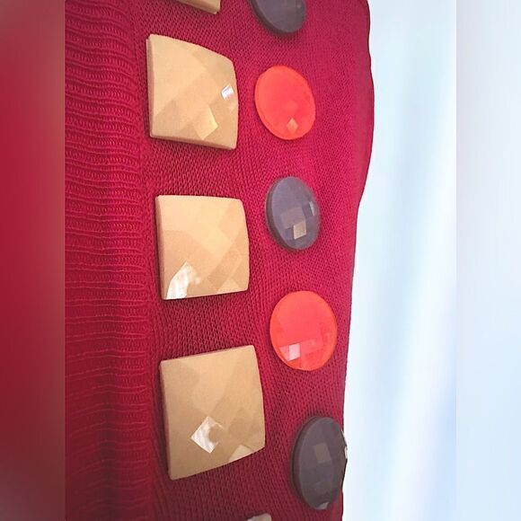 Moschino Cheap and Chic Y2K Pink Embellished Cardigan size 8 - Picture 16 of 16